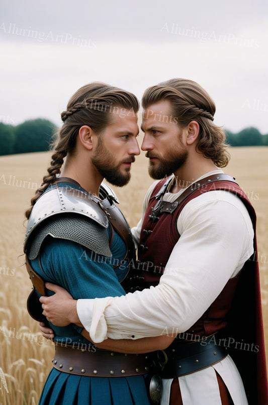 Male Models Muscular Vikings Digital Art AI Fantasy - 500B
