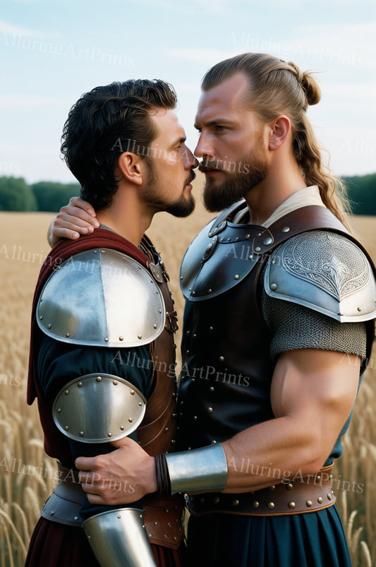 Male Models Muscular Vikings Digital Art AI Fantasy - 503B