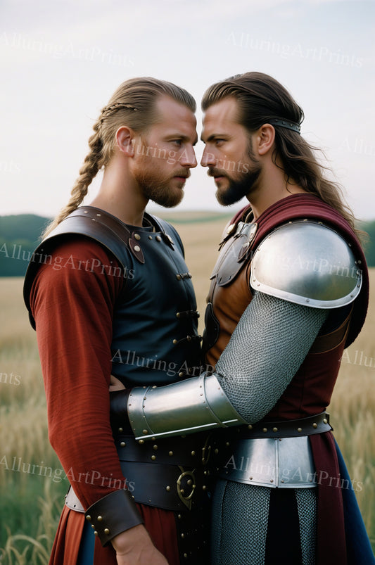 Male Models Muscular Vikings Digital Art AI Fantasy - 505B
