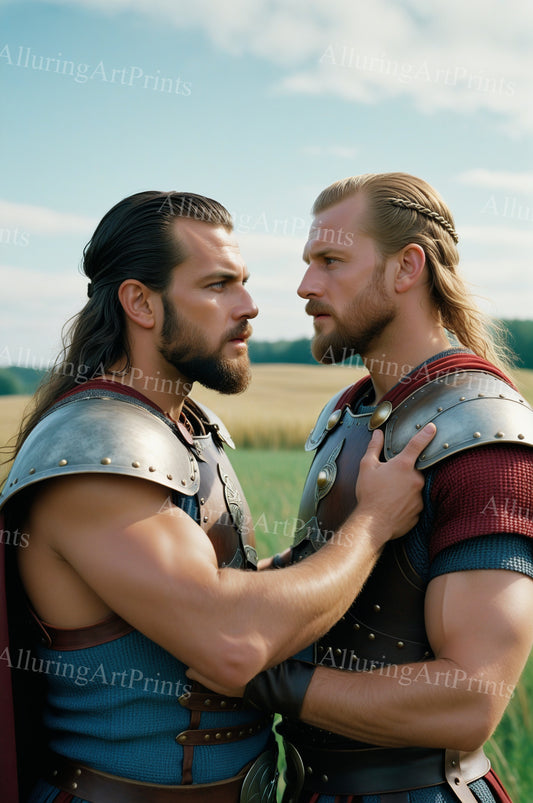 Male Models Muscular Vikings Digital Art AI Fantasy - 506B