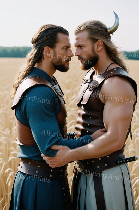 Male Models Muscular Vikings Digital Art AI Fantasy - 512B