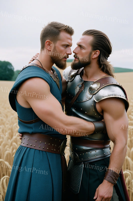 Male Models Muscular Vikings Digital Art AI Fantasy - 513B