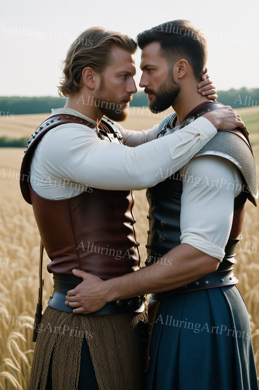 Male Models Muscular Vikings Digital Art AI Fantasy - 517B