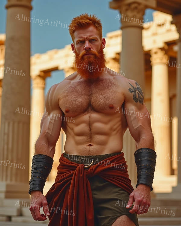 Male Model Muscular Digital Art AI Fantasy - 532B