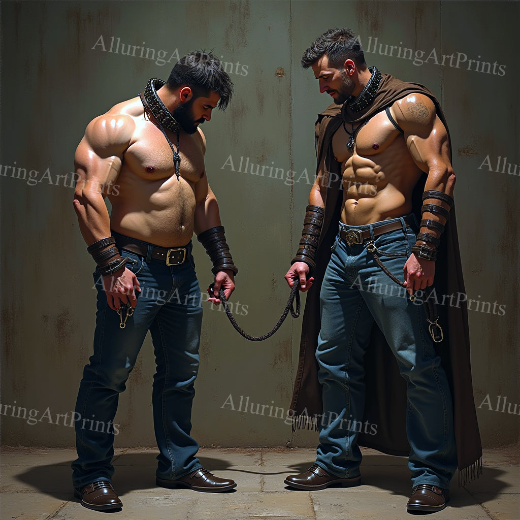 Male Models Muscular College Digital Art AI Fantasy - 539B