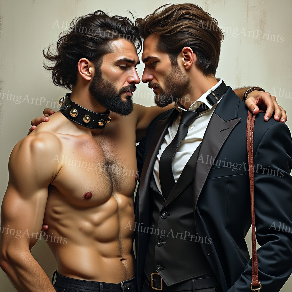 Male Models Muscular College Digital Art AI Fantasy - 542B