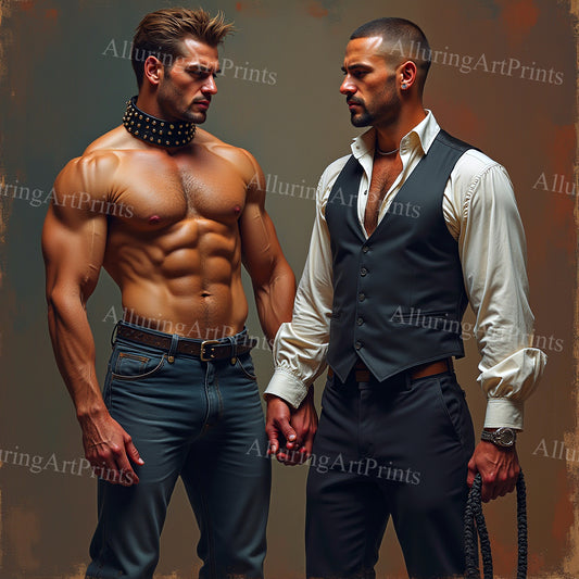 Male Models Muscular Digital Art AI Fantasy - 547B
