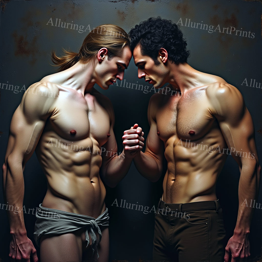 Male Models Muscular Digital Art AI Fantasy - 551B