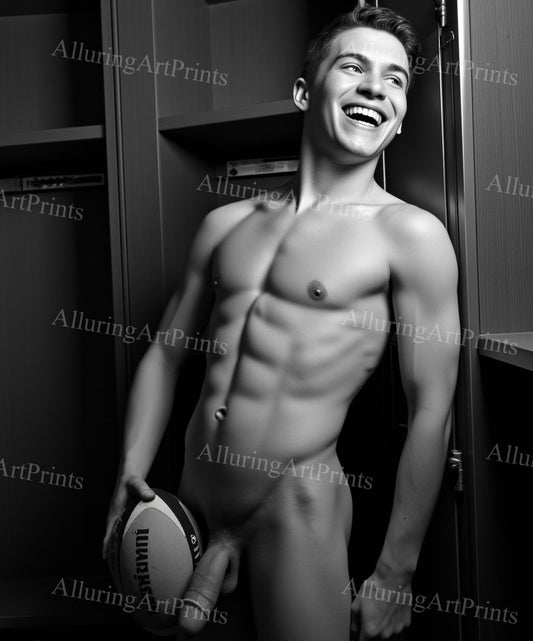 Nude Male Model Muscular Digital Art AI Fantasy - 567B