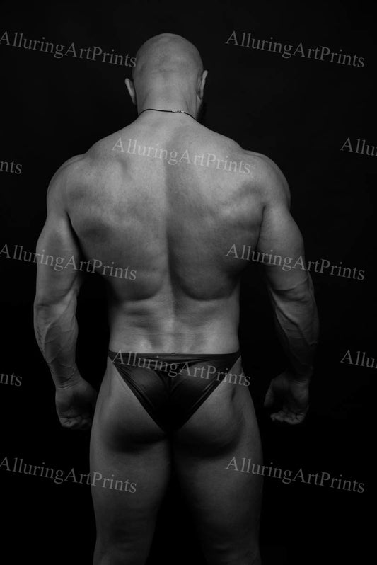 Male Model Muscular Buns Digital Art AI Fantasy - 605B