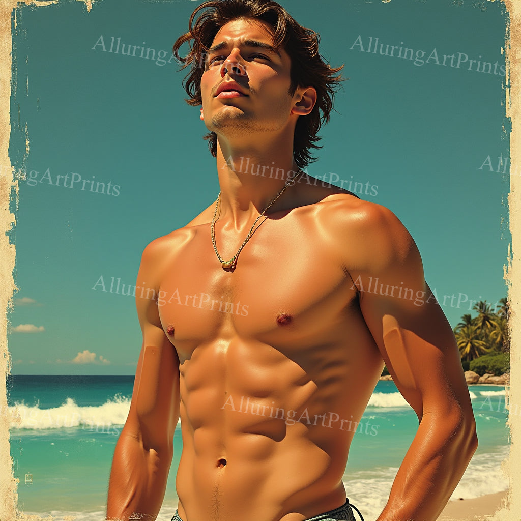 Male Models Muscular Digital Art AI Fantasy - 890B