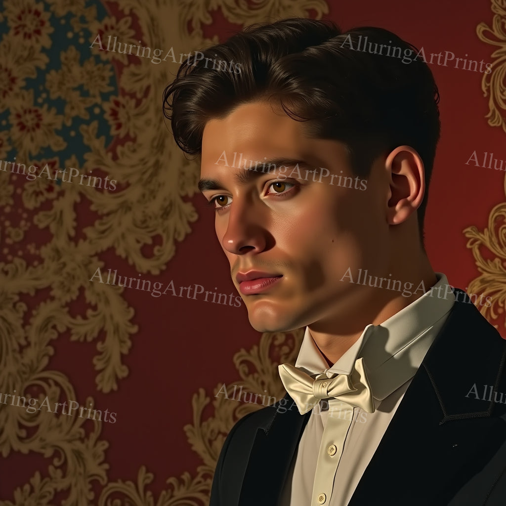 Male Model Muscular College Digital Art AI Fantasy - 940B