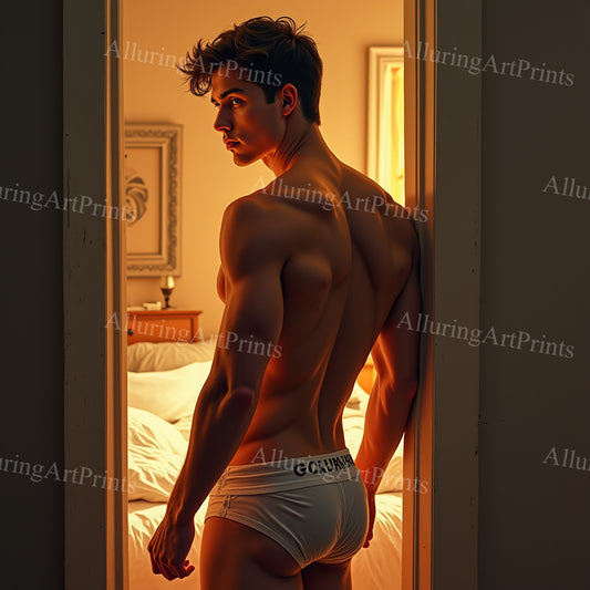 Male Model Muscular Digital Art AI Fantasy - 950B