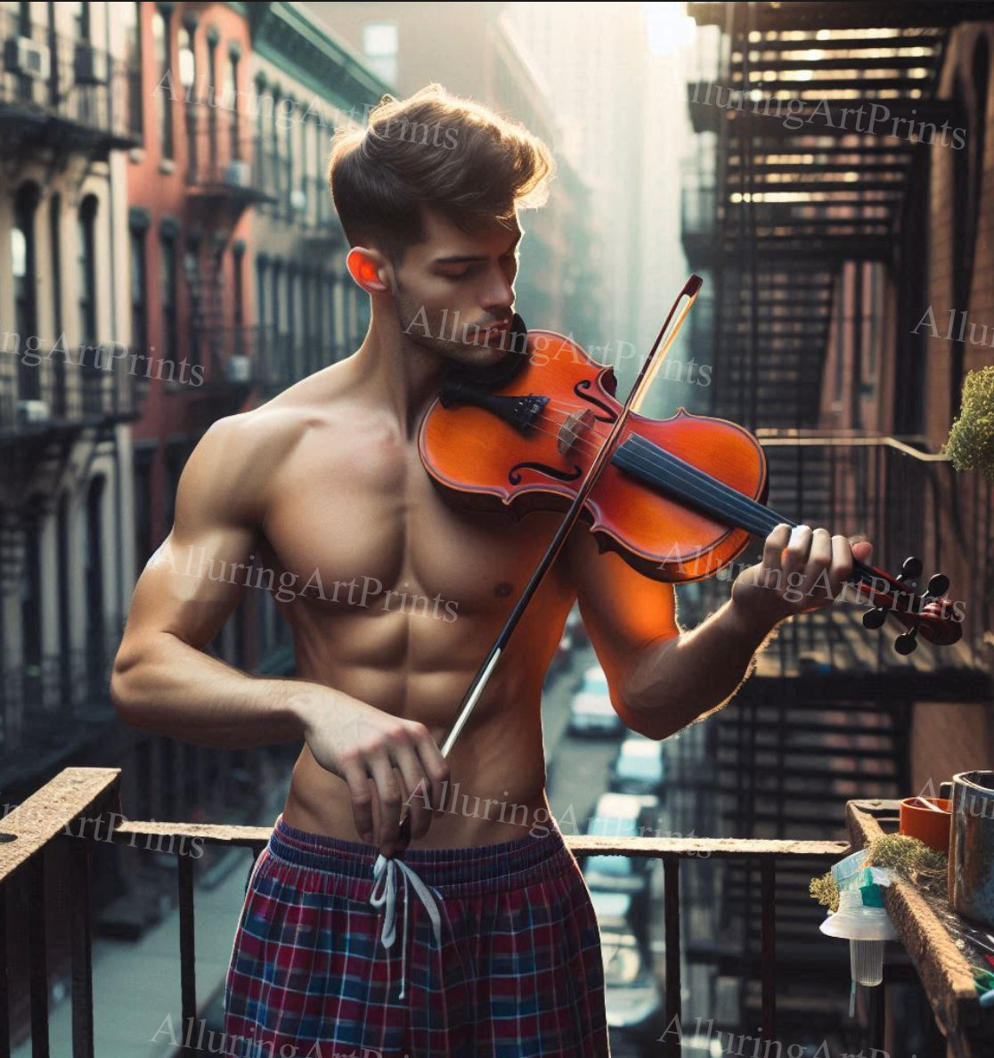 Male Model Muscular College Digital Art AI Fantasy - 113C