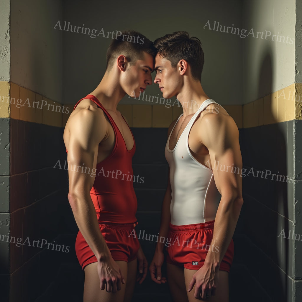 Male Models Muscular College Digital Art AI Fantasy - 142C