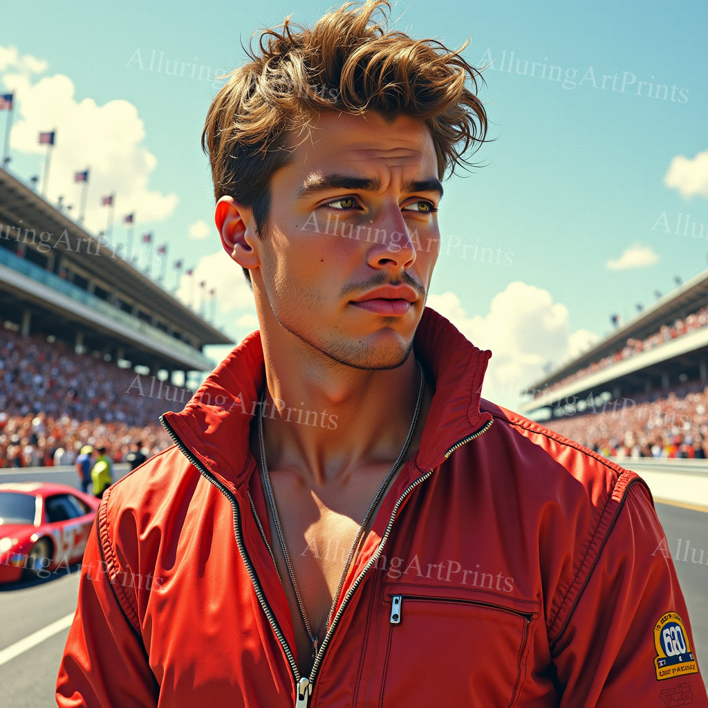 Male Model Muscular College Digital Art AI Fantasy - 154C