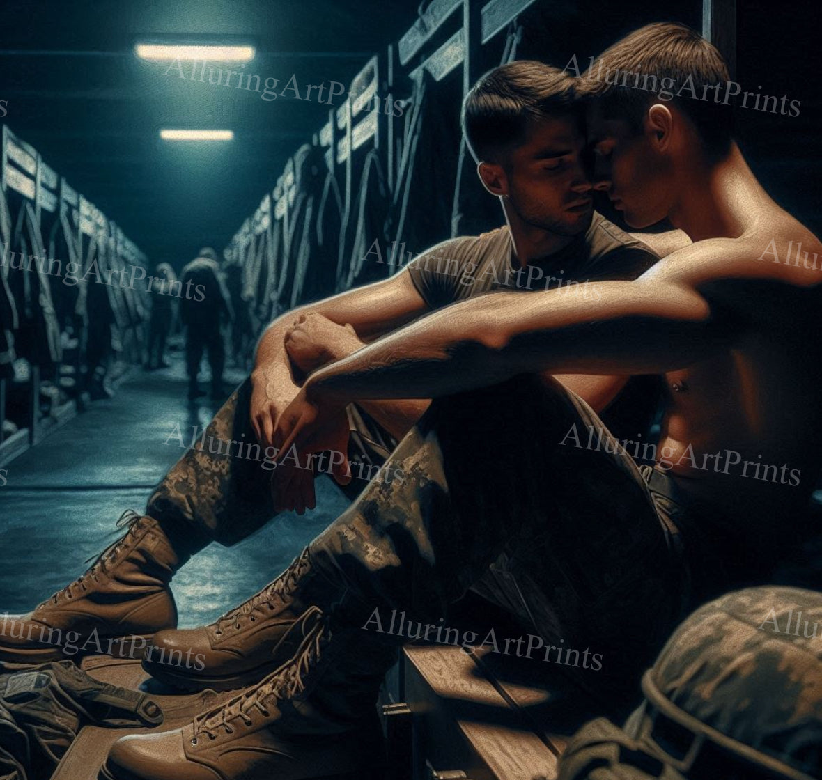 Male Models Muscular Digital Art AI Fantasy - 16C