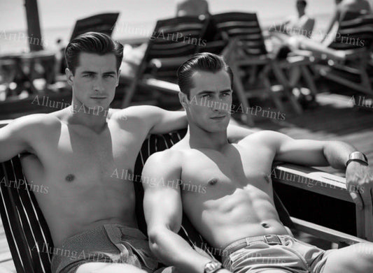 Male Models Muscular College Digital Art AI Fantasy - 42C