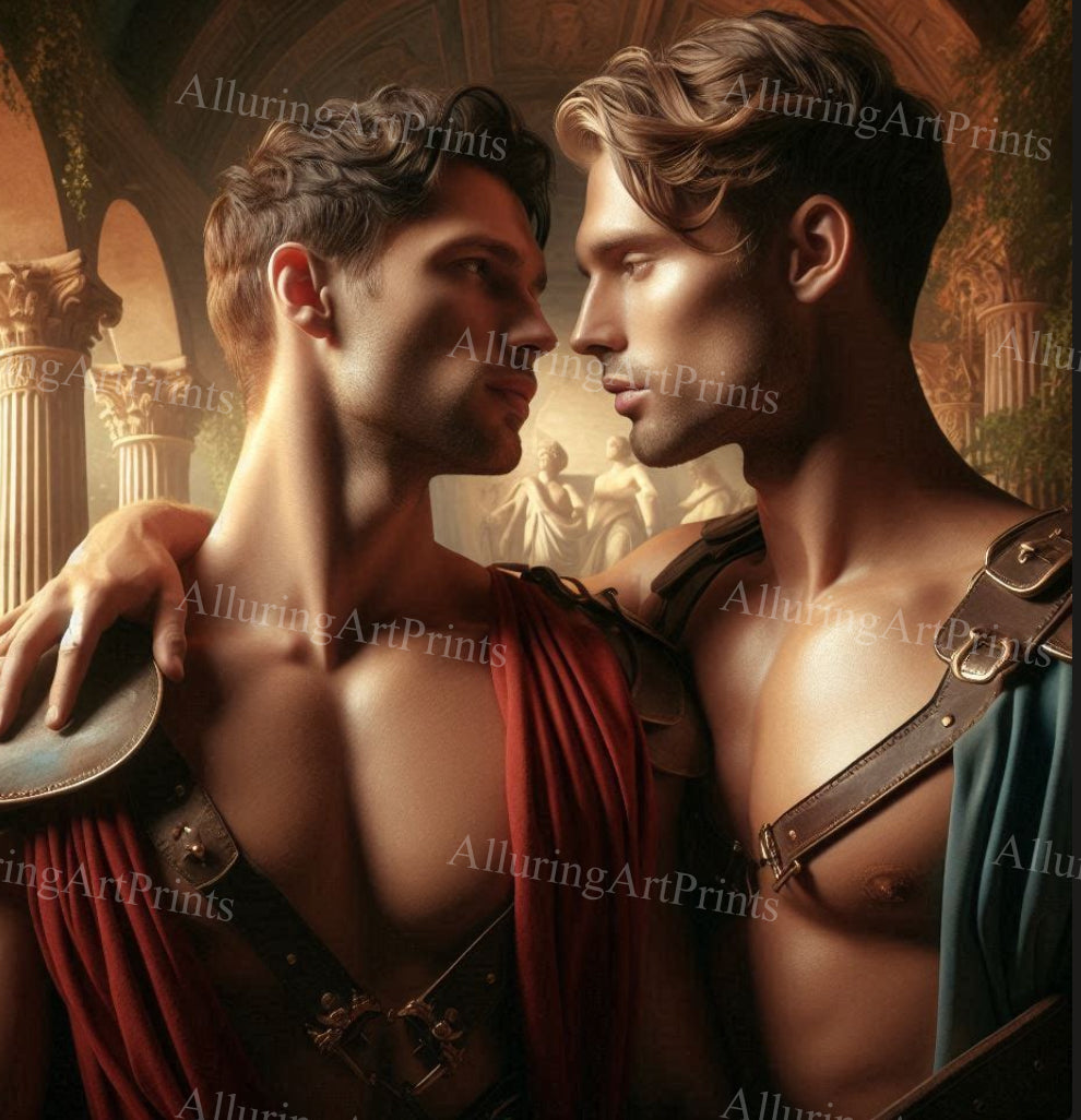 Male Models Muscular Beefcake Digital Art AI Fantasy - 43C