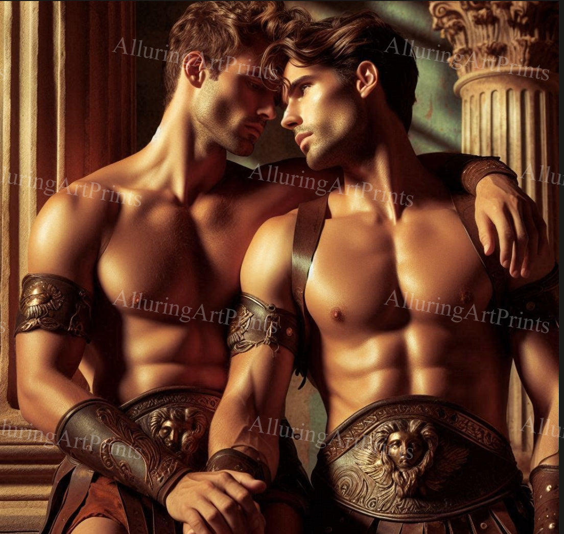 Male Models Muscular Beefcake Digital Art AI Fantasy - 44C