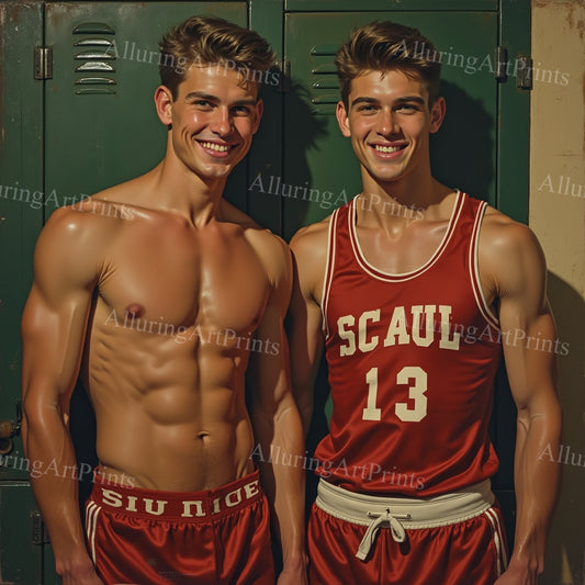 Male Models Muscular College Digital Art AI Fantasy - 51C