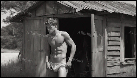 Male Model Muscular Beefcake Digital Art AI Fantasy - 552C