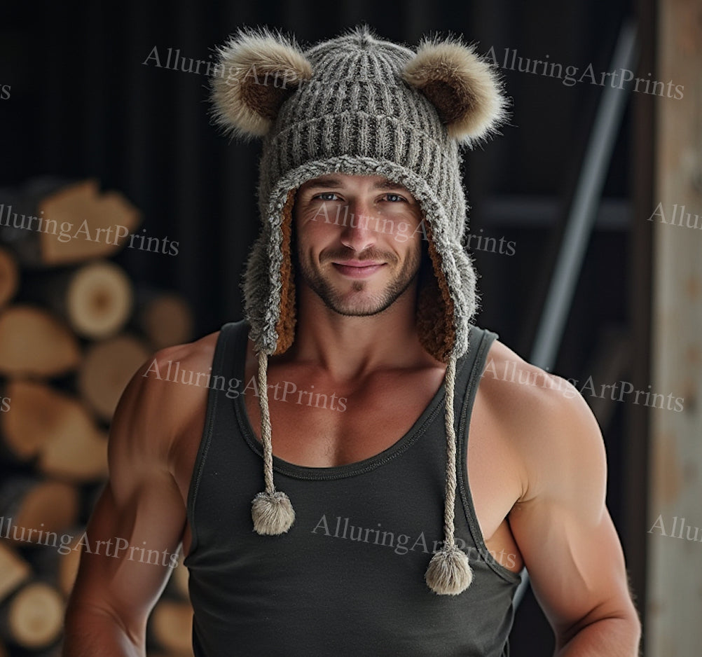 Male Model Muscular Digital Art AI Fantasy - 60C