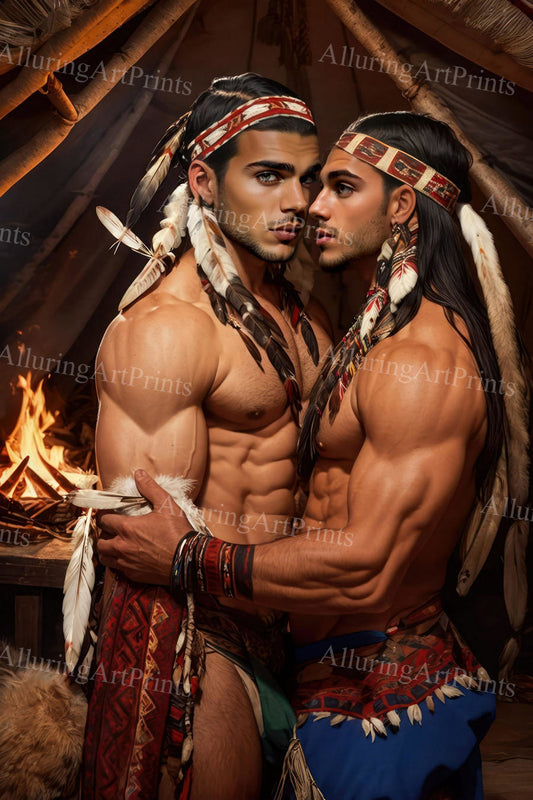 Male Models Muscular Beefcake Digital Art AI Fantasy - 699C