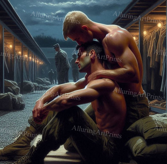 Male Models Muscular College Digital Art AI Fantasy - 9C