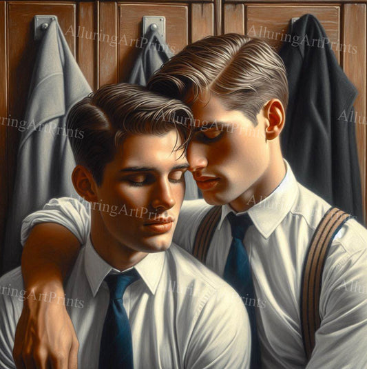 Male Models Muscular College Digital Art AI Fantasy - 90C