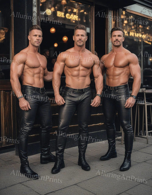 Male Models Muscular Digital Art AI Fantasy - 108D