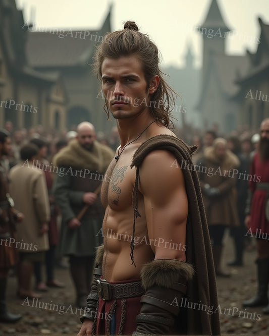 Male Model Muscular Digital Art AI Fantasy - 10D