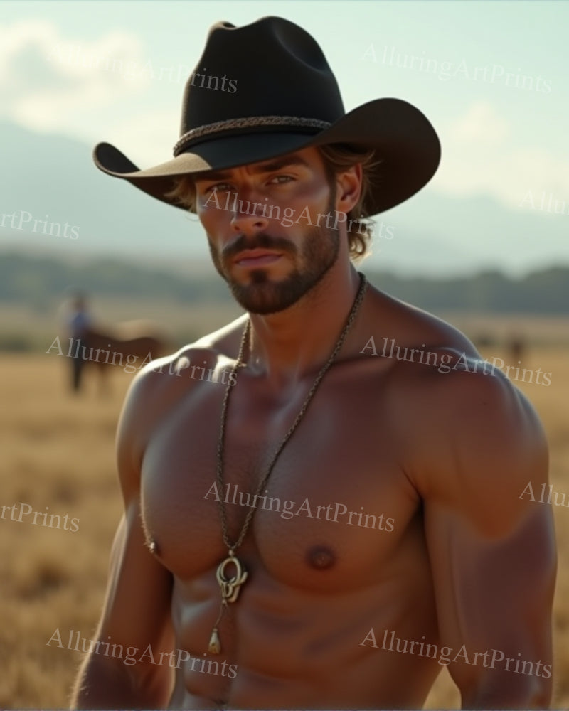 Male Model Muscular Digital Art AI Fantasy - 11D