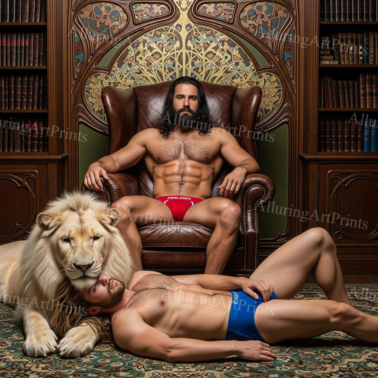 Male Models Muscular Digital Art AI Fantasy - 132D