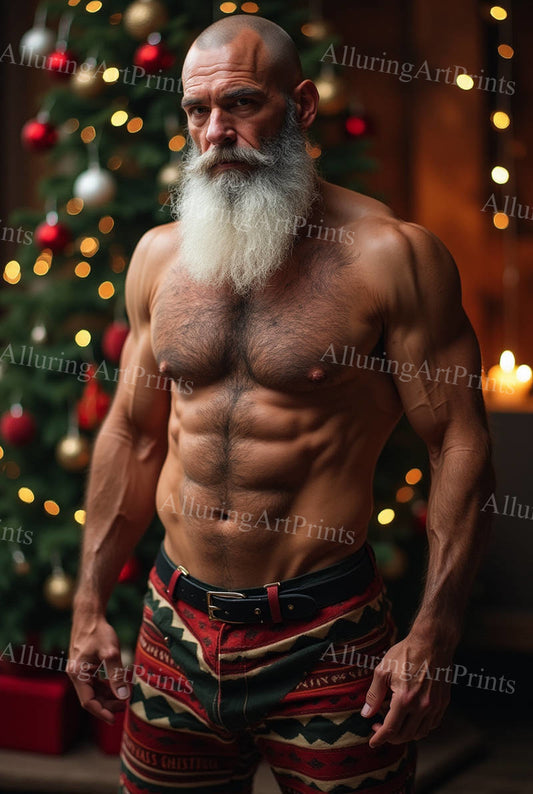 Male Model Muscular Digital Art AI Fantasy - 14D