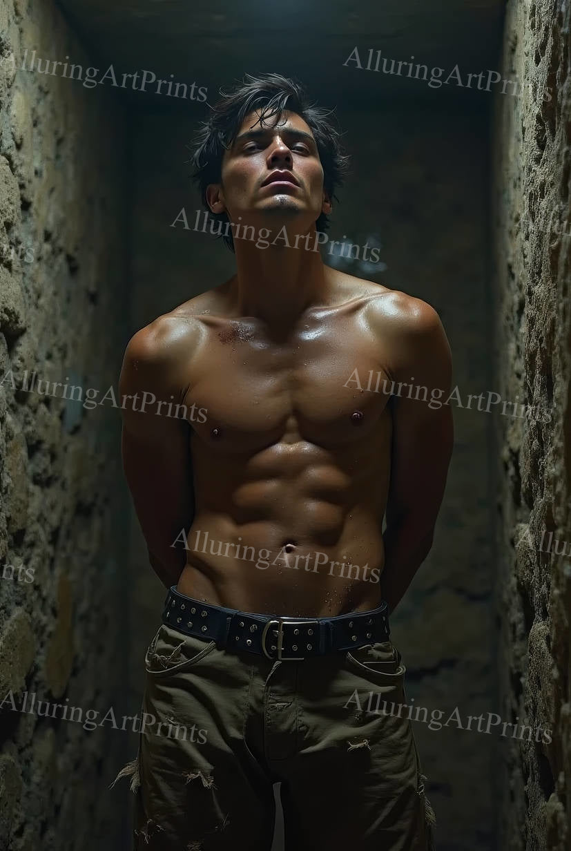 Male Model Muscular Digital Art AI Fantasy - 150D