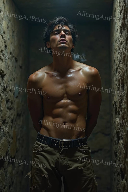 Male Model Muscular Digital Art AI Fantasy - 150D