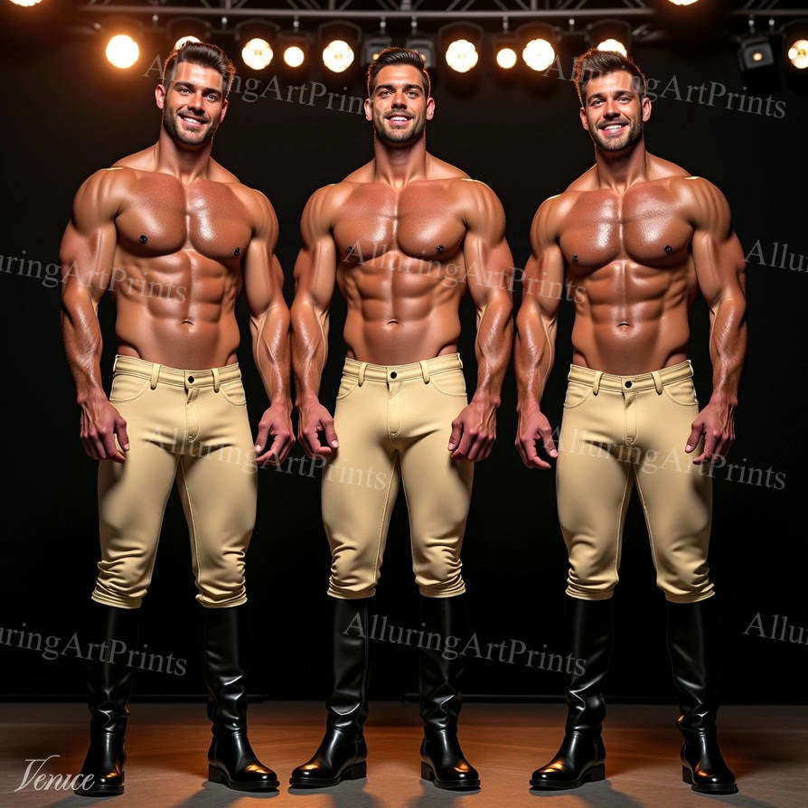 Male Models Muscular Digital Art AI Fantasy - 216D