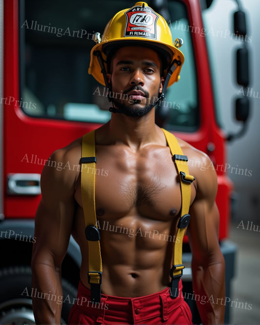 Male Model Muscular Digital Art AI Fantasy - 24D