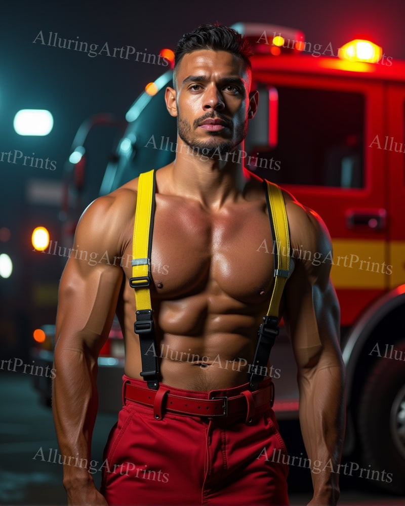 Male Model Muscular Digital Art AI Fantasy - 27D