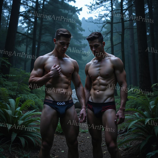 Male Models Muscular Digital Art AI Fantasy - 281D