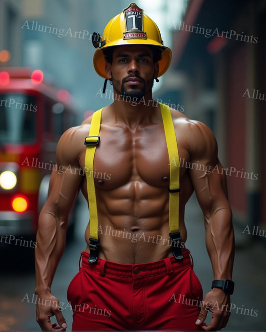 Male Model Muscular Digital Art AI Fantasy - 28D