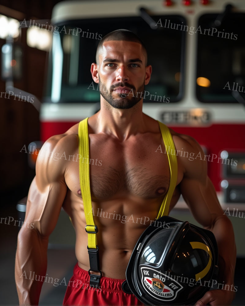 Male Model Muscular Digital Art AI Fantasy - 30D