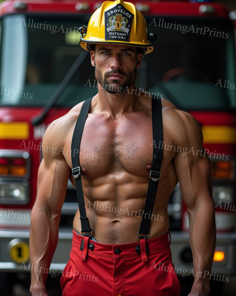 Male Model Muscular Digital Art AI Fantasy - 33D