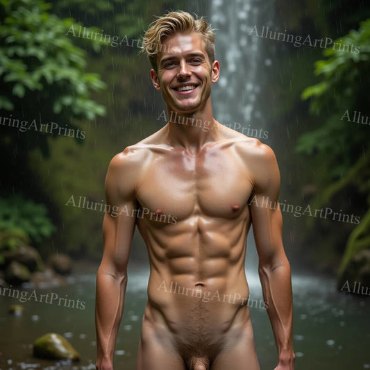 Nude Male Model Muscular - 354D