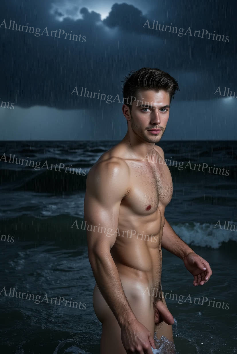 Nude Male Model Muscular - 366D