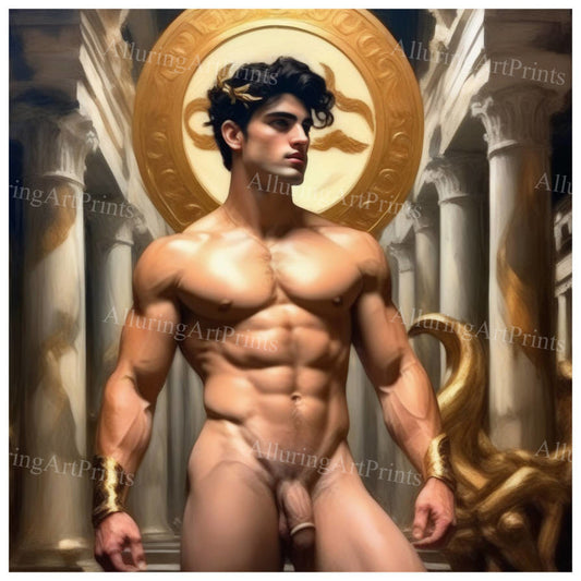 Nude Male Model Muscular - 375D