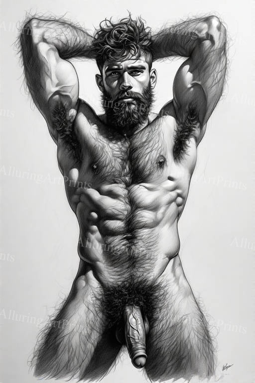 Nude Male Model Muscular - 378D