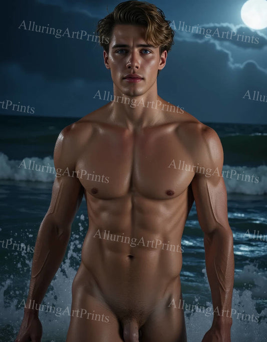 Nude Male Model Muscular - 391D