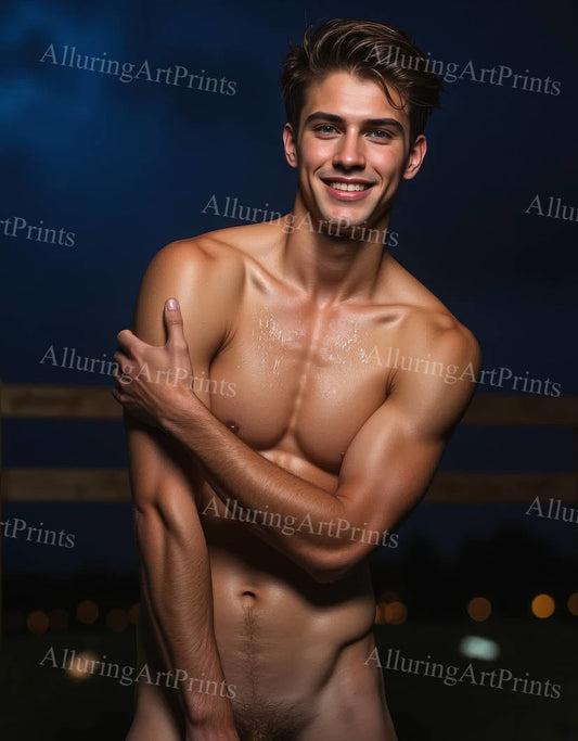 Nude Male Model Muscular - 392D
